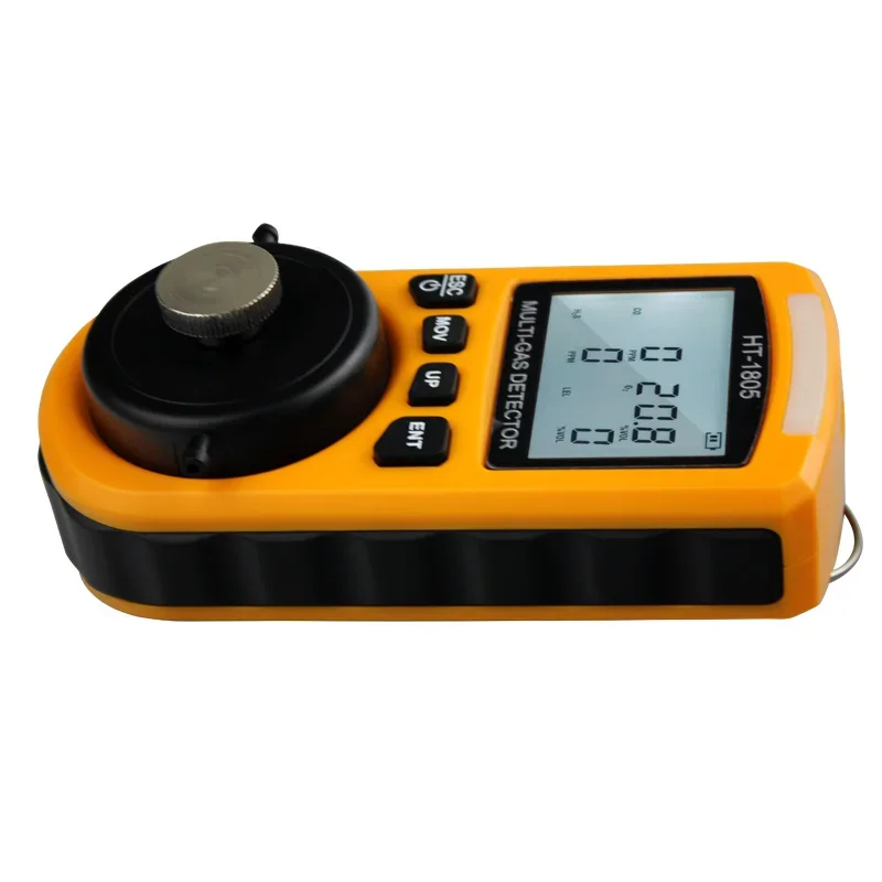 HTI Indoor H2s Co Co2 O2 LEL Combustible Gas Detector Air Quality Meter  Four In One   Ht-1805