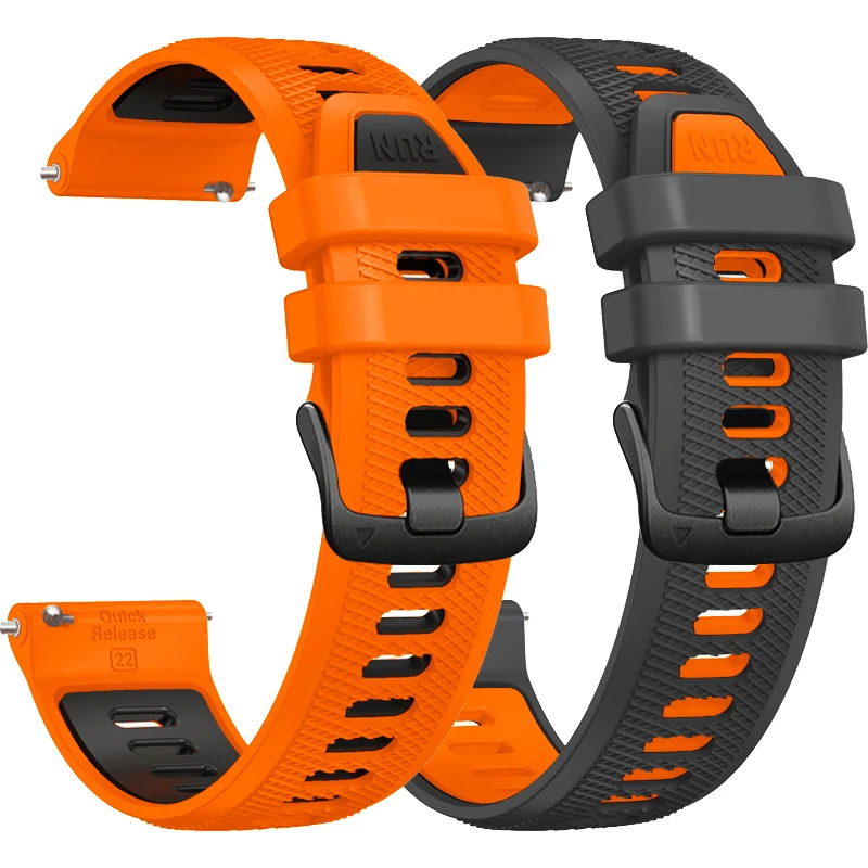 Pulseira de silicone de 22mm para garmin forerunner 965 255 265 745 venu 3 2 vivoactive 4 banda para huawei gt5 pro pulseira acessórios