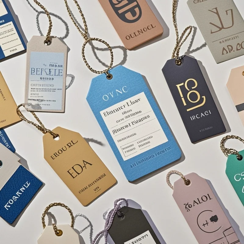 Custom..pieces.Luxury Custom Logo Recyclable Paper Hang Tags Garments-Shirts Jackets Jeans Printed