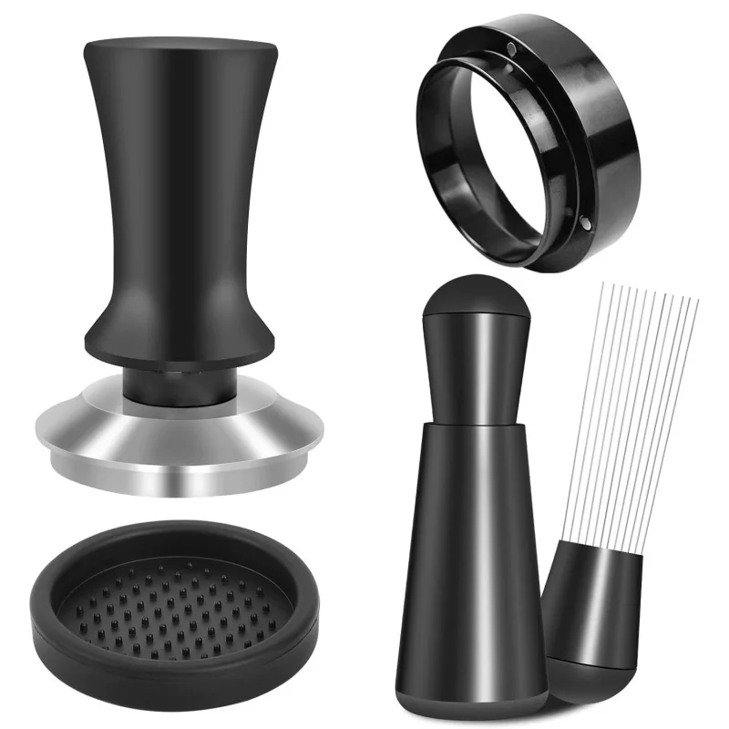 

A Set of Espresso Accessories Kit, Coffee Dispenser and Tamper Leveler, Tools and Ingredient Funnel Kit, Suitable for 51Mm
