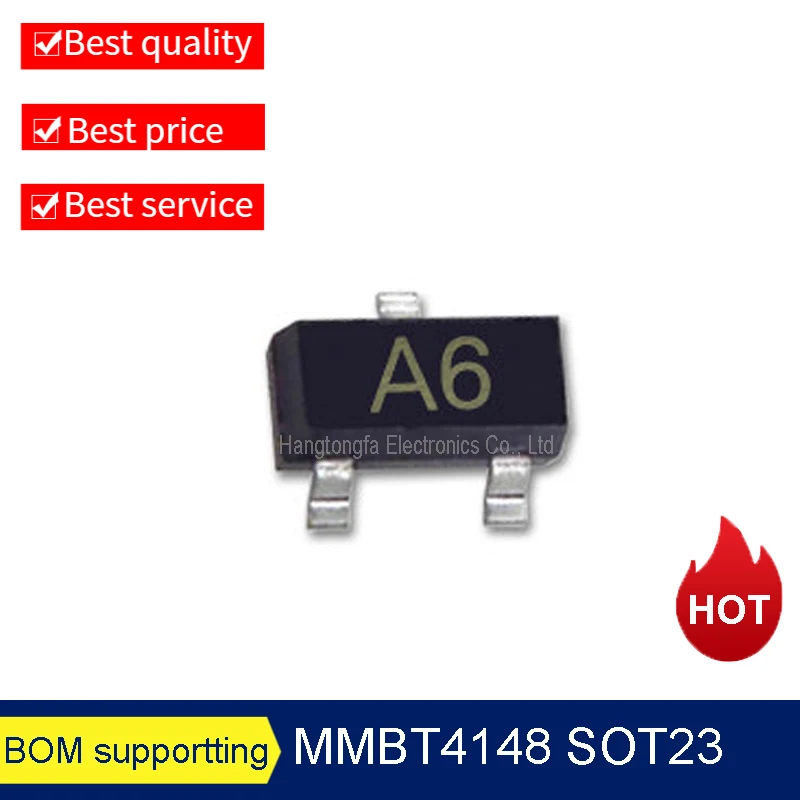 MMBD4148 MMBD4148CA MMBD4148CC MMBD4148ES SOT23 Marking A6 5H D5 D4  SMD  0.2A 100V  Transistor New