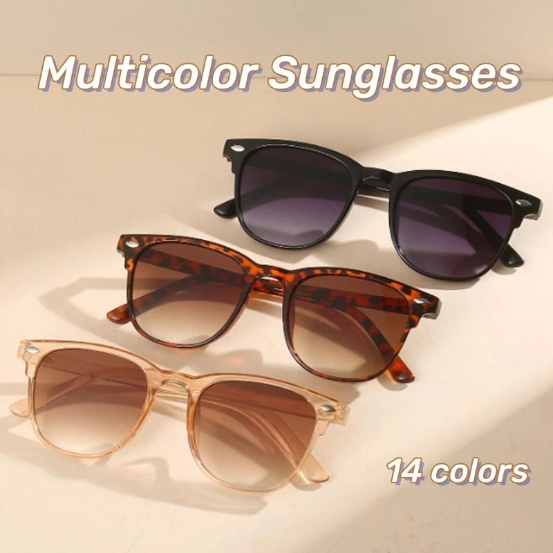 

14 Colors Trendy Full Frame Retro Sunglasses Vintage Outdoor UV Sunglasses Ultraviolet-proof Sunscreen Women Men Sunglasses