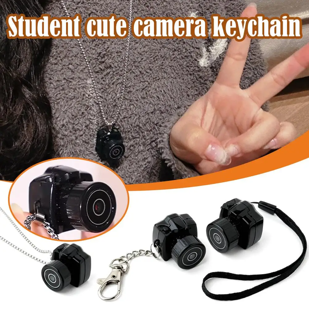 ABS Mini Camera HD Video Audio Recorder Student Cute Ideal Campus Gift Birthday Record Life Keychain Anytime Friend Camera W8C9