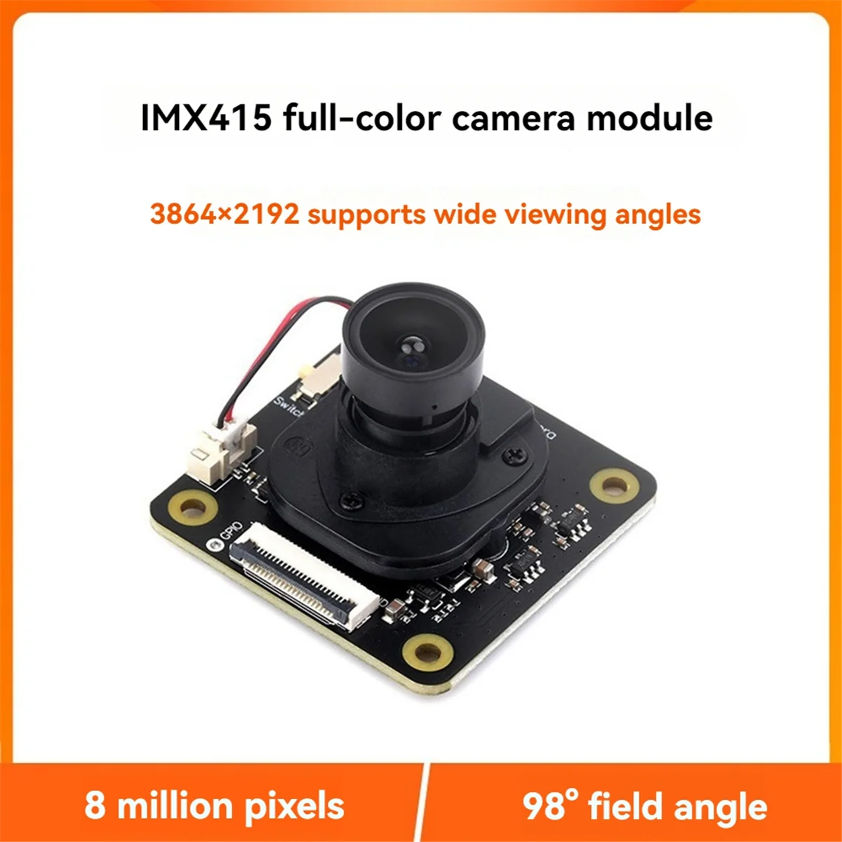 Hot For IMX415 8MP Camera Module 98° Full Color 3864x2192 Supports Wide Viewing Angle Camera Module