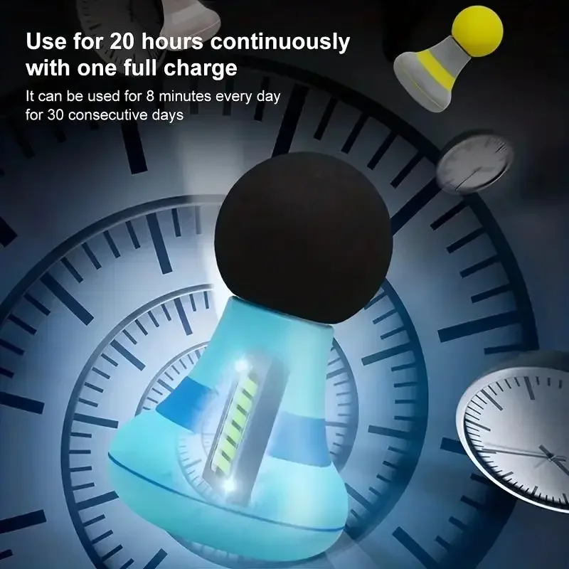 مسدس تدليك صغير محمول باليد 6 سرعات لتخفيف آلام الرقبة والكتف والظهر، مدلك عضلات الجسم المحمول مدلك الجسم #5