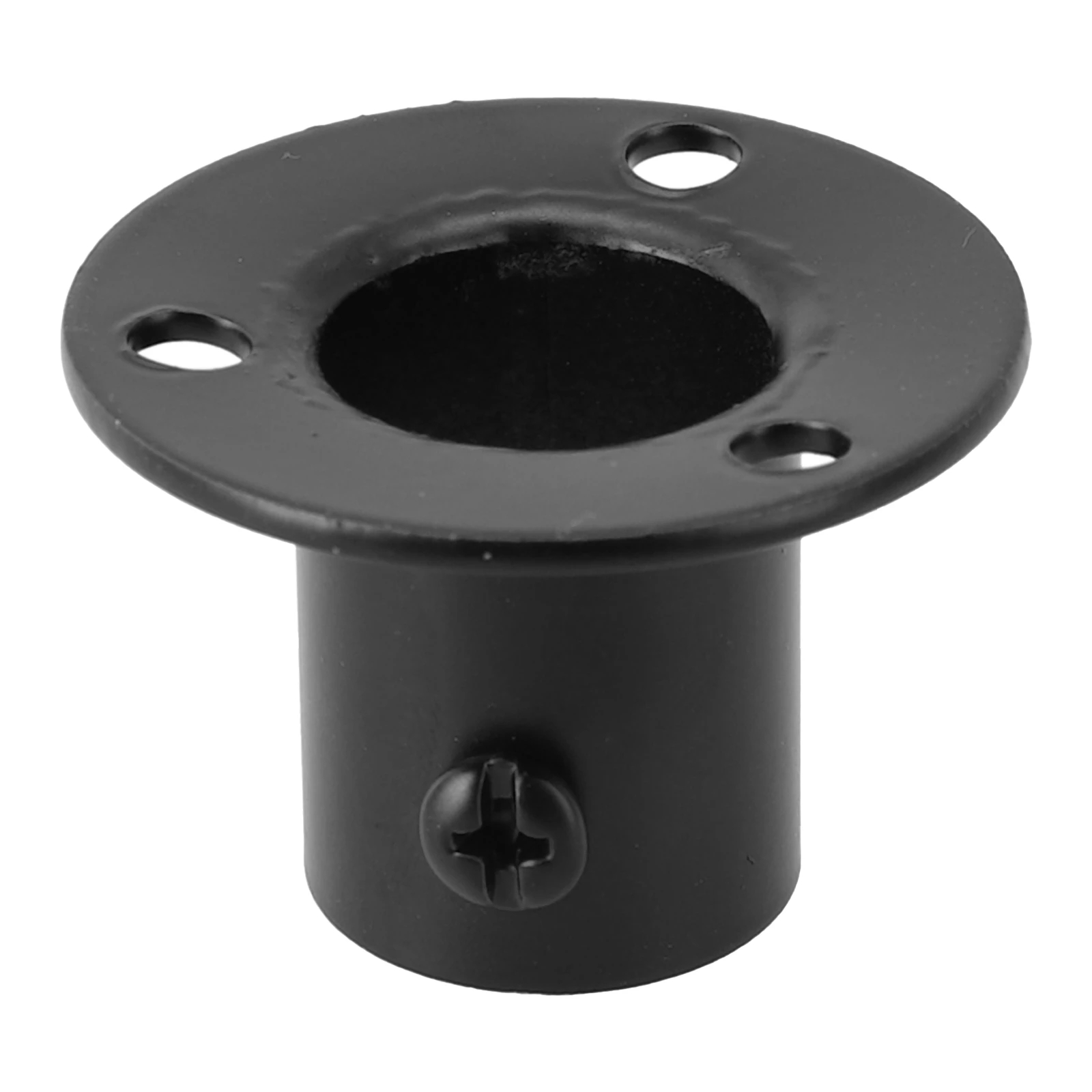 2Pcs/set Stainless Steel Pipe Bracket Tube Support Flange Seat For Wardrobe Hanging Rail Rod Pole Socket End Holders 19mm-32mm
