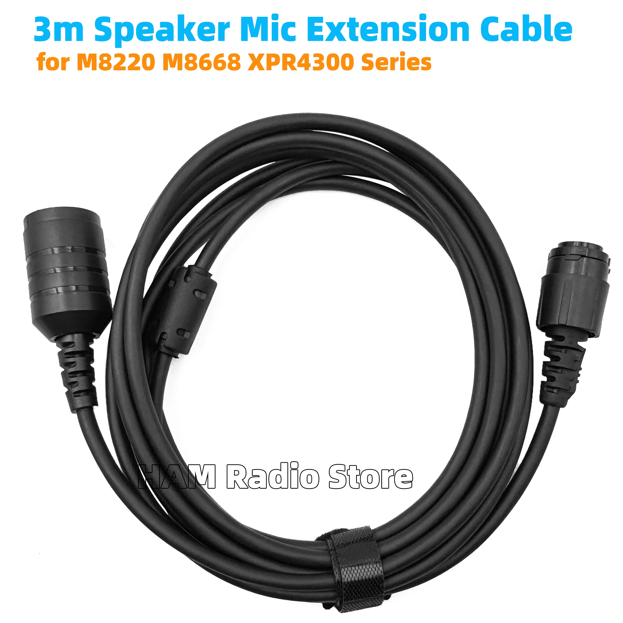 

3Meter Microphone Extension Cable For Motorola XiR M8268 APX2500 APX6500 XPR4500 XPR4550 XTL5000 XTL2500 PM1500 Radio