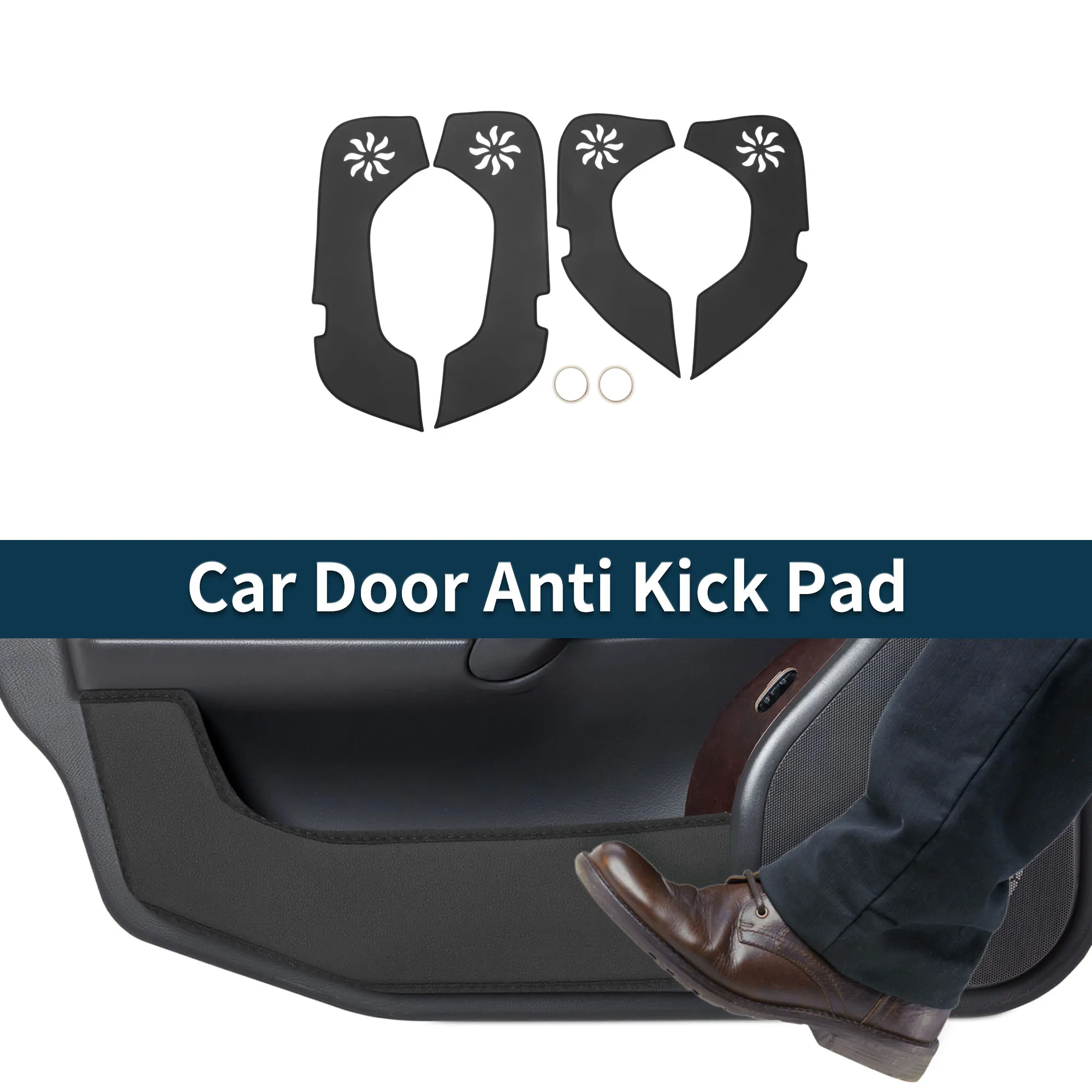 

UXCELL Car Door Anti Kick Pad Sticker Protector for Infiniti QX50 18-24 Black 1 Set