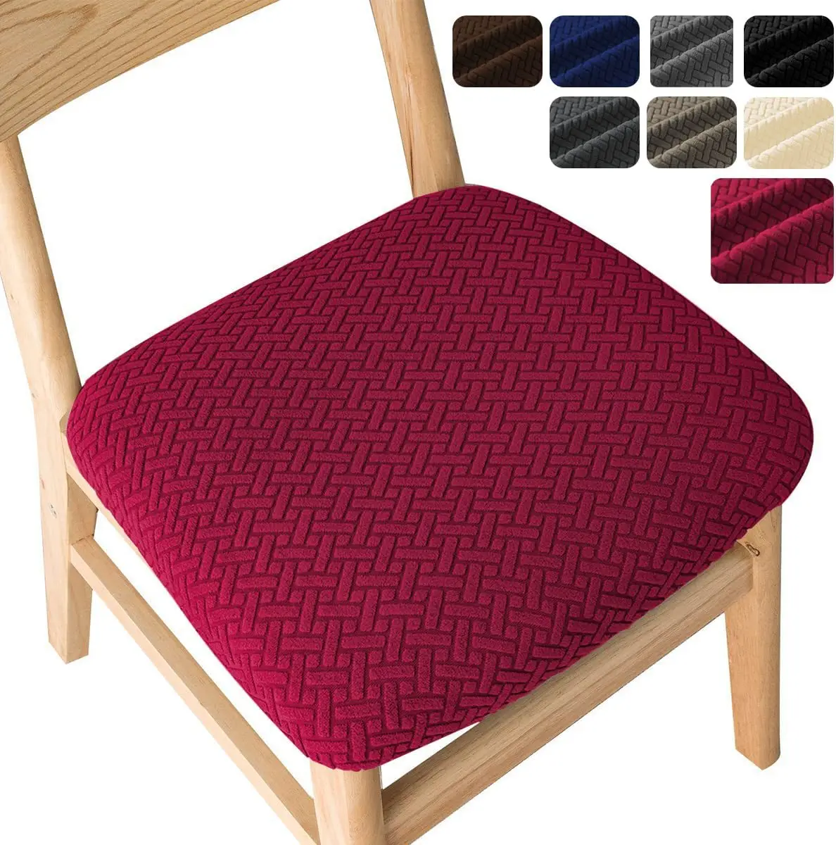 

F5 All Year Round Solid Color Minimalist New Thickened Chair Cushion Cover Elastic Chair Cover Restaurant Home Use Universal