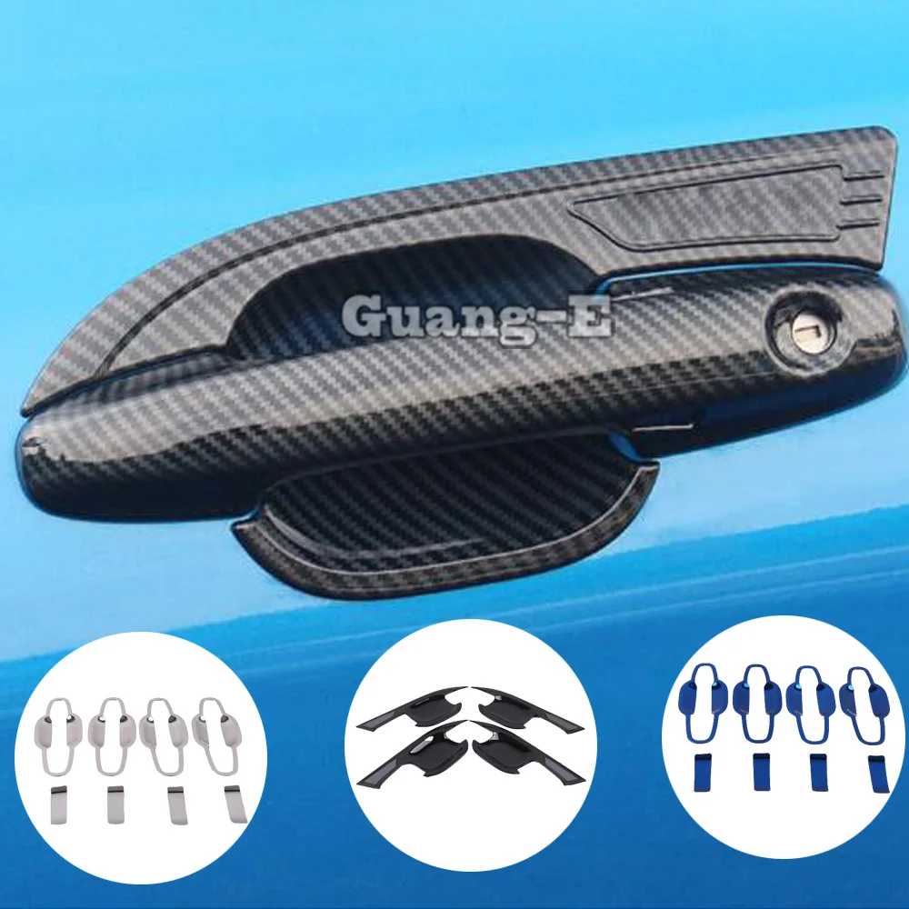 

For Ford Focus 2019 2020 2021 2022 Car Handrail Cover Trim External Outside Door Bowl Stick Lamp Frame Armrest Accessories