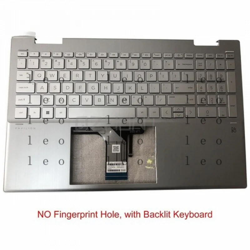 

CC M45129-001 New For HP Pavilion X360 15-ER Palmrest with Backlit Keyboard Silver