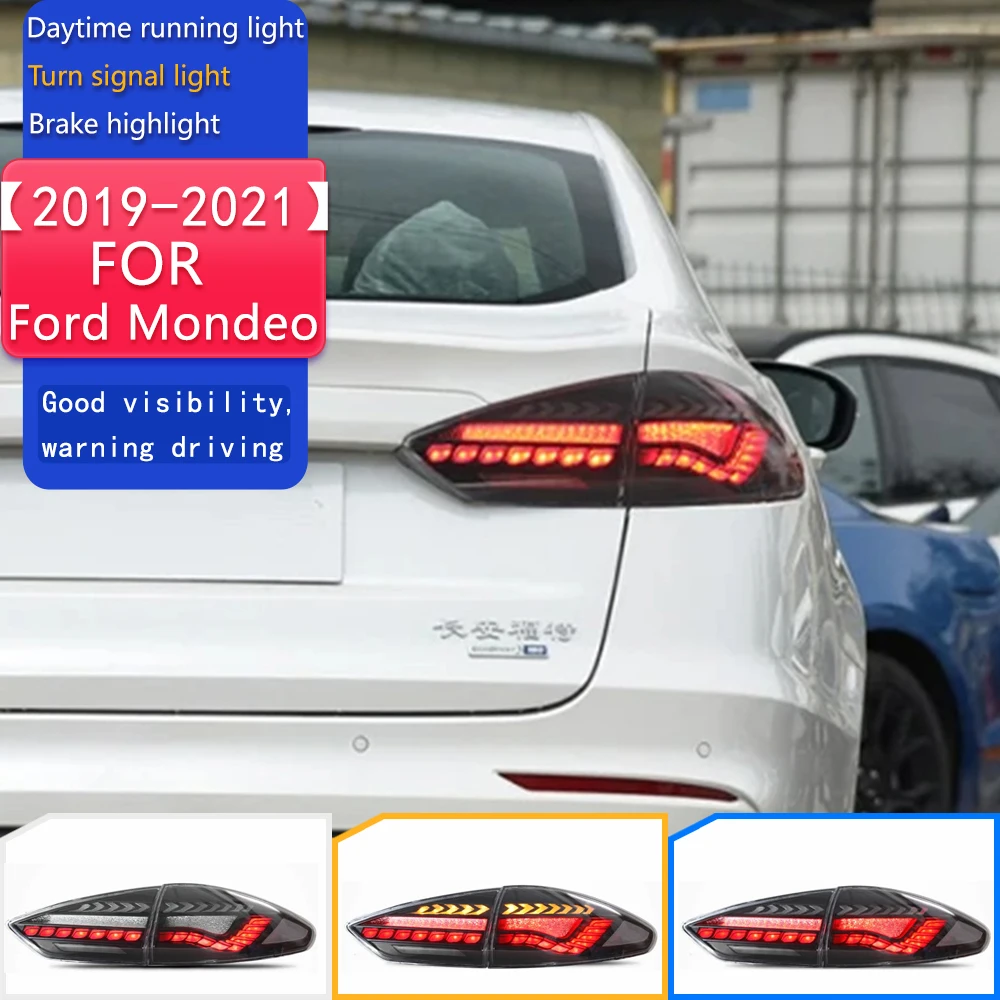

Car Stylingfor Ford Mondeo LED Tail Light 2019-2021 Fusion Tail Lights Rear Fog Brake Turn Signa Auto Accessories