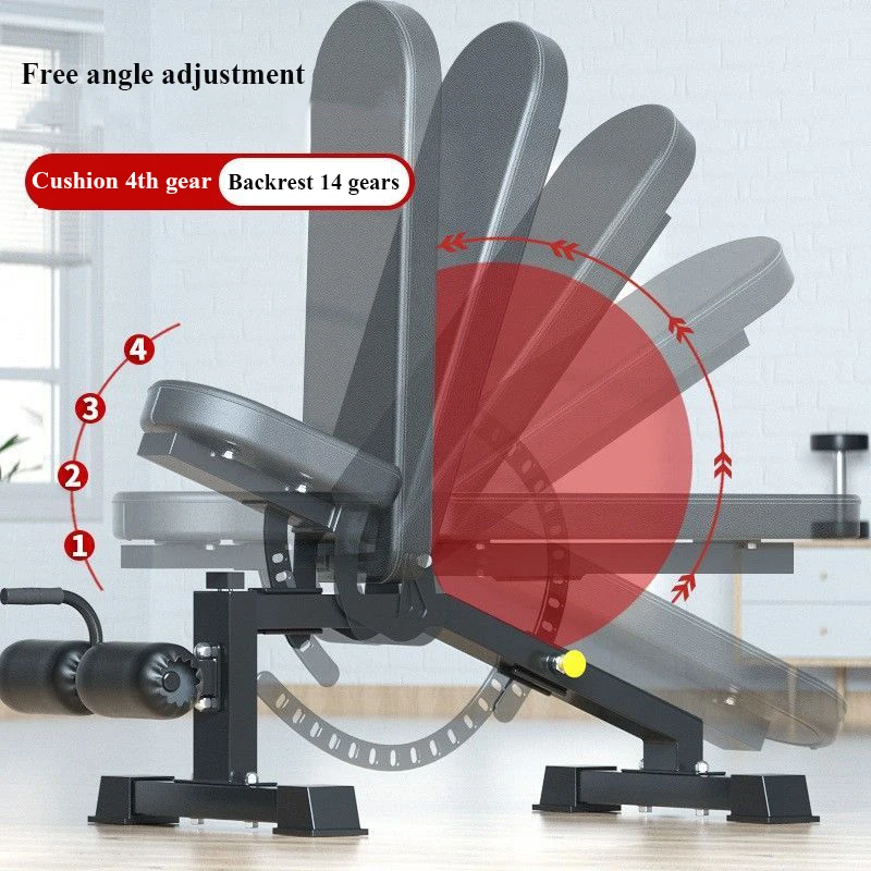 Commercial Fitness Level To Meet Full-Body Muscle Exercise Free Adjustment Stronger Load-Bearing Multi-Functional Dumbbell Bench