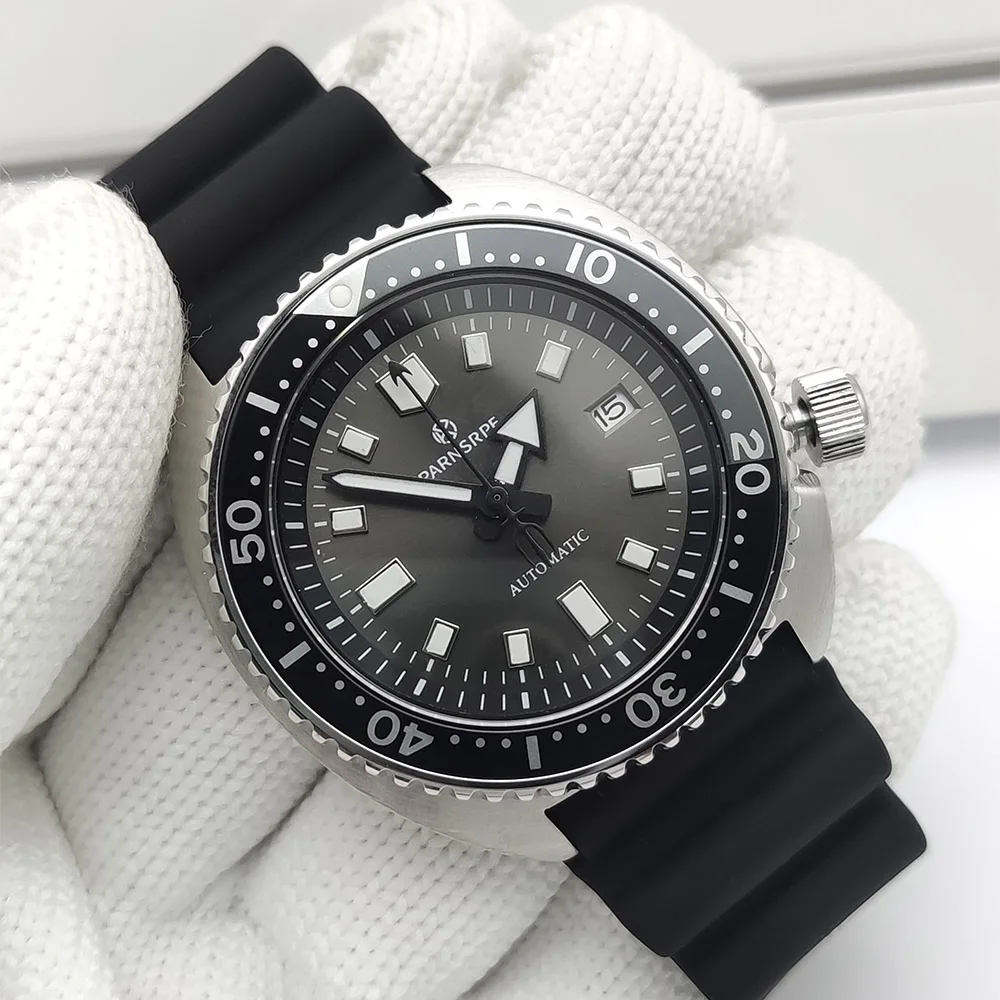 أحدث المألوف 45mm التلقائية الميكانيكية ووتش NH35 حركة رجال الأعمال ووتش C3 سوبر مضيئة