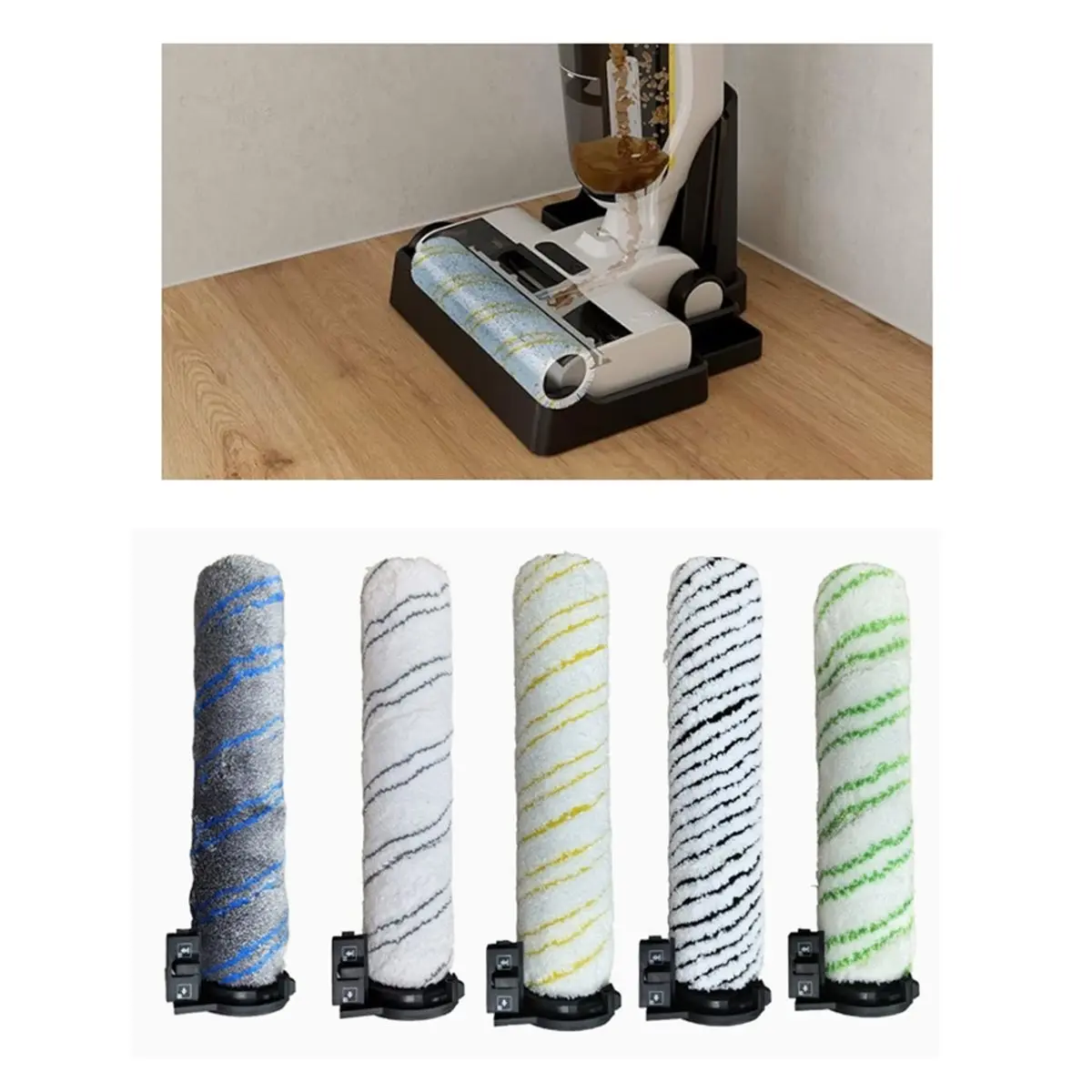 

Roller Brush with Side Brush Replacement for FCV4 Vacuum Cleaner Parts for Parquet & Hard Floors A