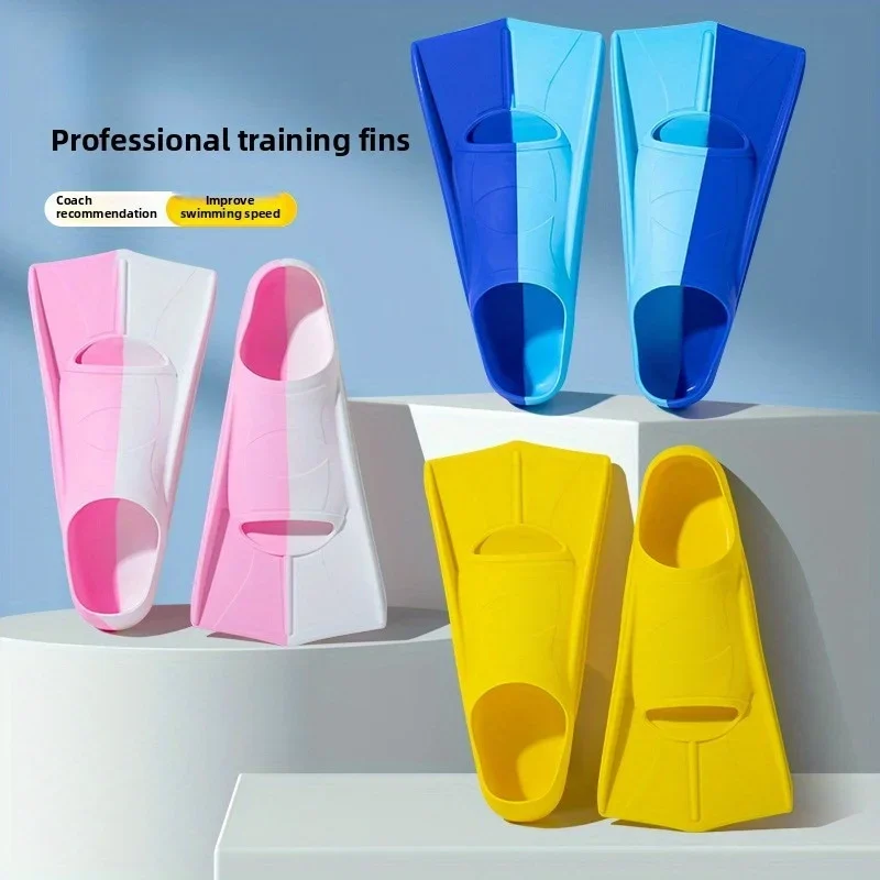 

High Quality Silicone Full Foot Fins for Diving Swimming Training Professional Gear Wholesale Kids Adults Swim Flippers