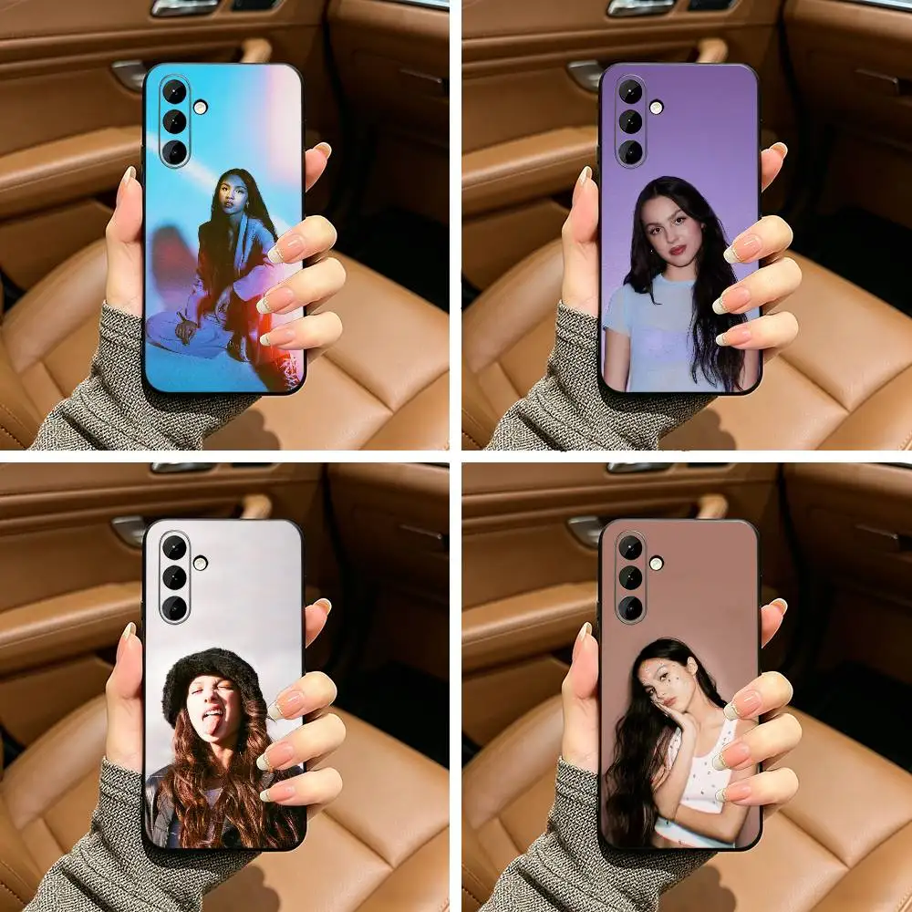 O-R-Olivia -R-R-odrigo Black Soft Silicone Phone Case for Samsung Galaxy A73, A71, A72, A70, A53, A52, A51