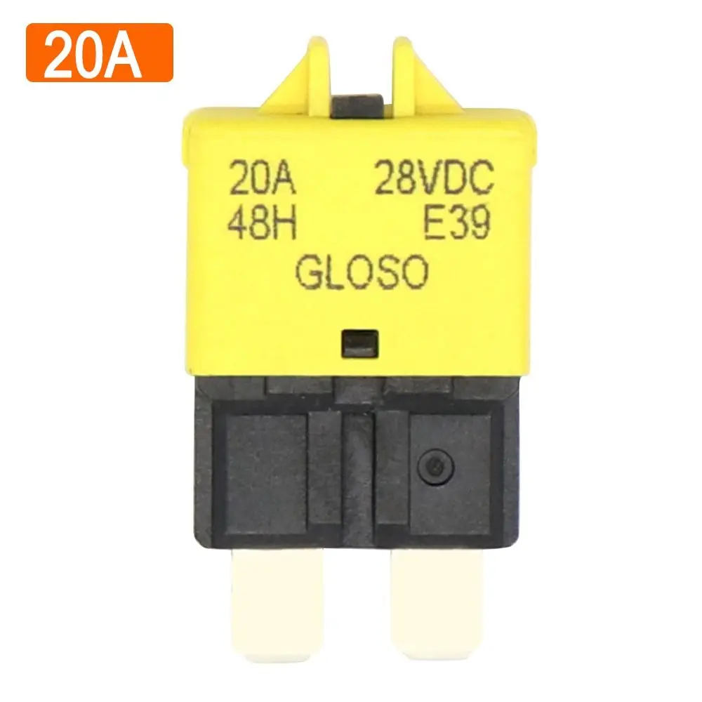 5-30A Circuit Breaker Automatic Recovery Manual Reset ATC Blade Fuse Over-current Protection Auto Accessories Fuse Adapter