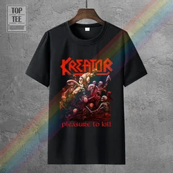 Men'S T-Shirts Summer Style Fashion Swag Men T Shirts. Kreator Pleasure To Kill T-Shirt White New