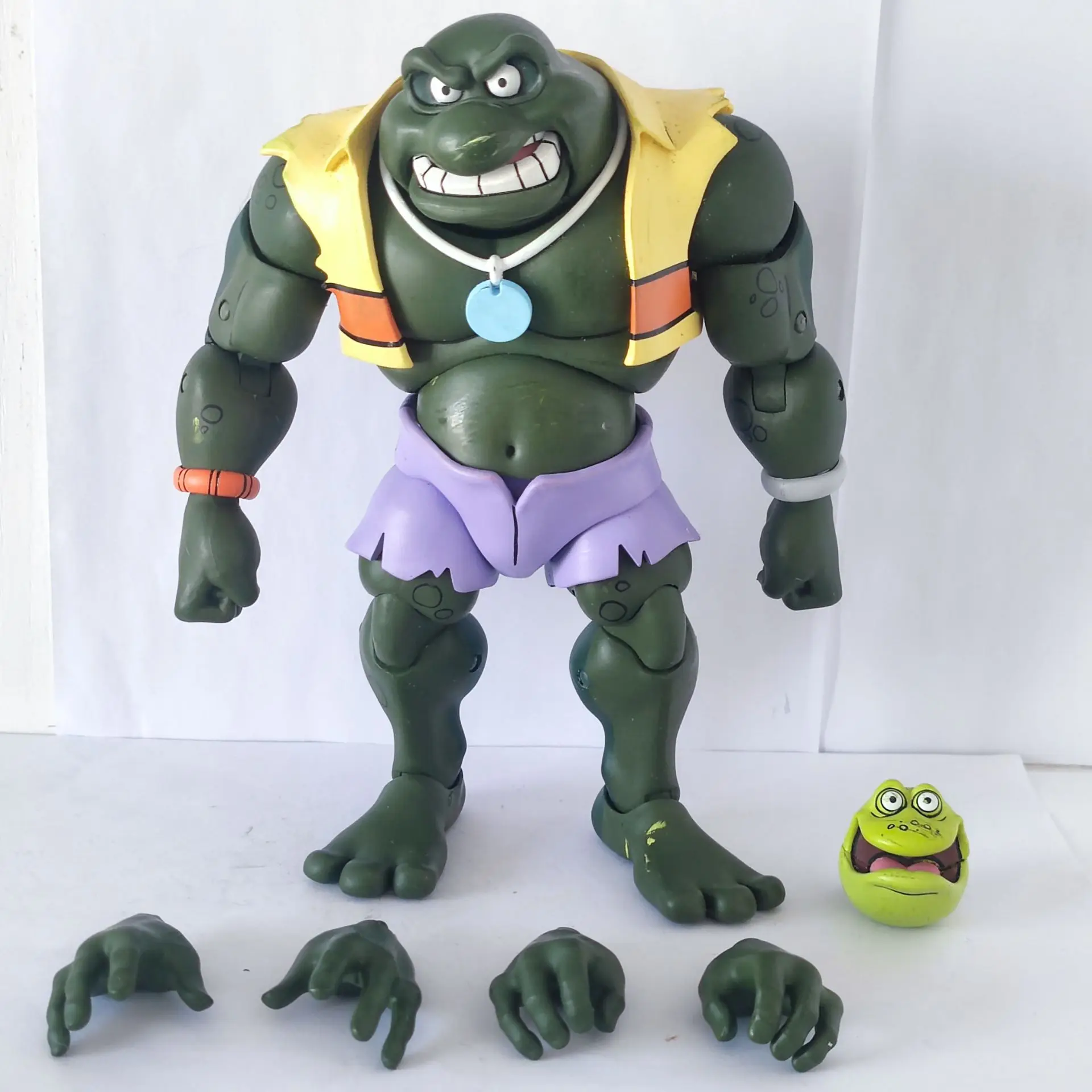 In Stock Neca Ninja Turtles Wrestler Crocodile Man Werewolf Swamp Giant Frog With Lacquer Flaws 7-Inch Doll Gift Boys Kids