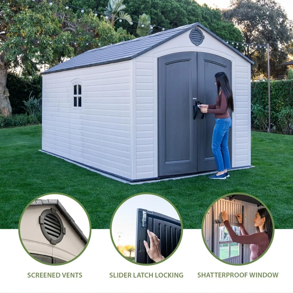 

Outdoor Storage Shed, 8 X 15 Foot