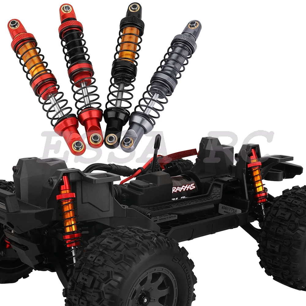 4 قطعة 90 مللي متر الألومنيوم الجبهة مانع الصدمات الخلفي النفط المثبط ل 1/10 TRAXXAS Mini Maxx Monster Trucks RC ترقية أجزاء #4