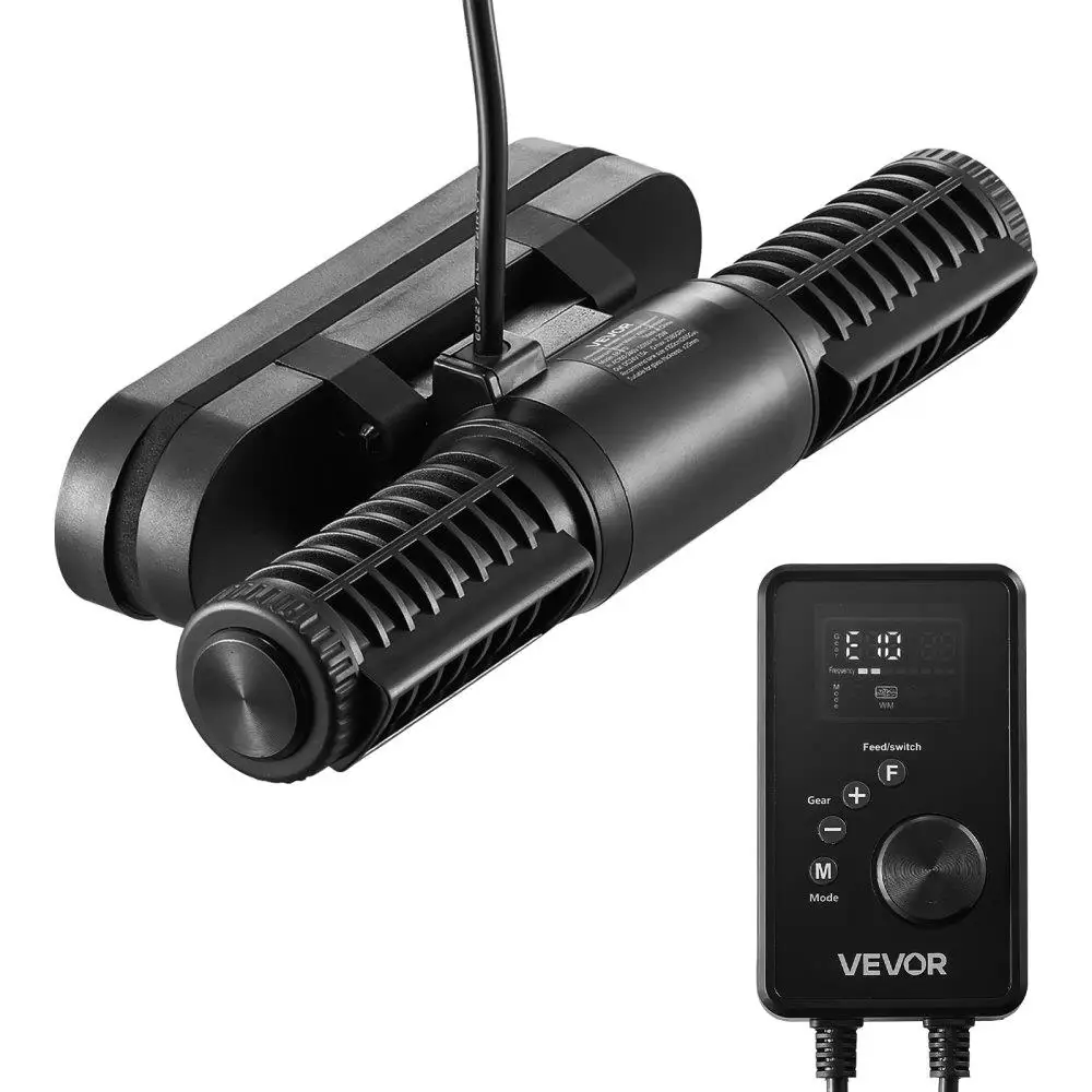

Adjustable Aquarium Wave Maker Cross Flow Pump 15W 1428 GPH with Controller for Fish Tank Water Circulation