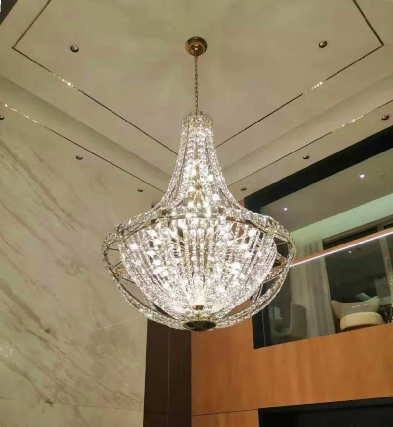 crystal chandeliers living room Luster Decorative lighting Hotel lobby custom lighting luxury island Fixture