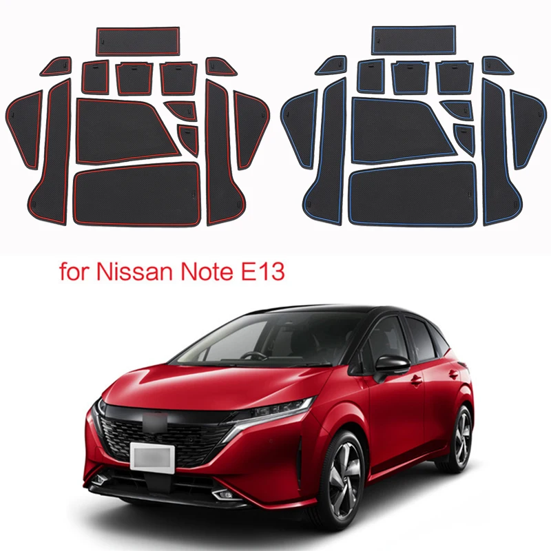 

Car Door Groove Mat For Nissan NOTE E13 Door Slot Pads Modified Dust Pad Storage Pad Car Interior Accessorie