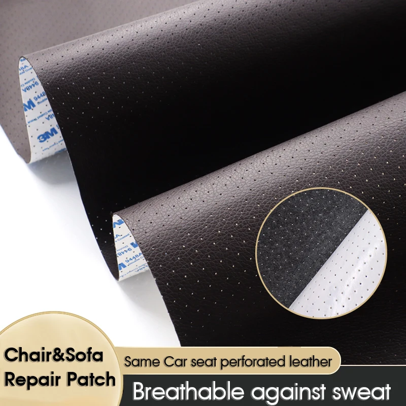 Breathable Leather Repair Napa Patch Self Adhesive DIY Large Patches for Couches, Furniture, Kitchen Cabinets