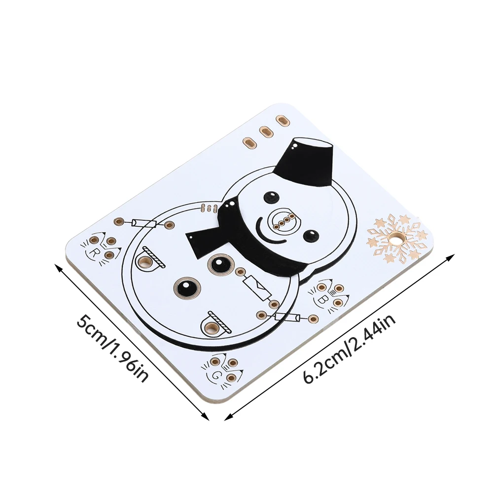 Módulo Tubo emissor de luz LED para DIY, Kit Boneco de Neve Eletrônico, Gelo e Neve Tema, Diversão Iniciante, Aprendizagem Iniciante e Soldagem Diversão