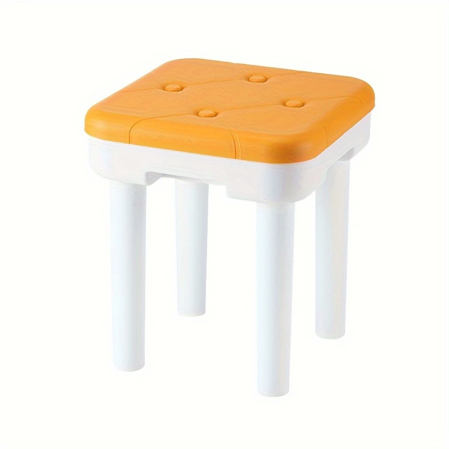 

Folding Stool Square Plastic, Creative Stackable, Thickened Footstool, Removable Outdoor Small Bench, and Kitchen , Versatile G
