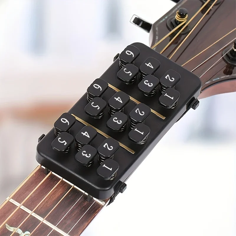 

Training Aids Easy Press Kit Guitar Chord Assisted Learning Tool 18 Buttons One Click Guitar Chord for Guitarists Beginner