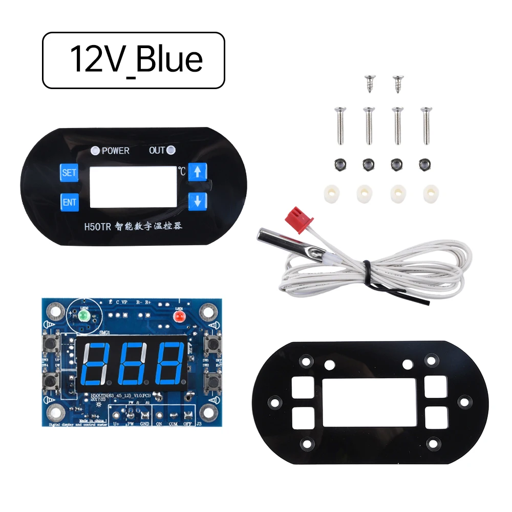 DC 12V 24V NTC Digitaler Temperatur-Thermostat -40 bis 300 Grad Temperaturregler-Schalter Messwerkzeug – Detail 14
