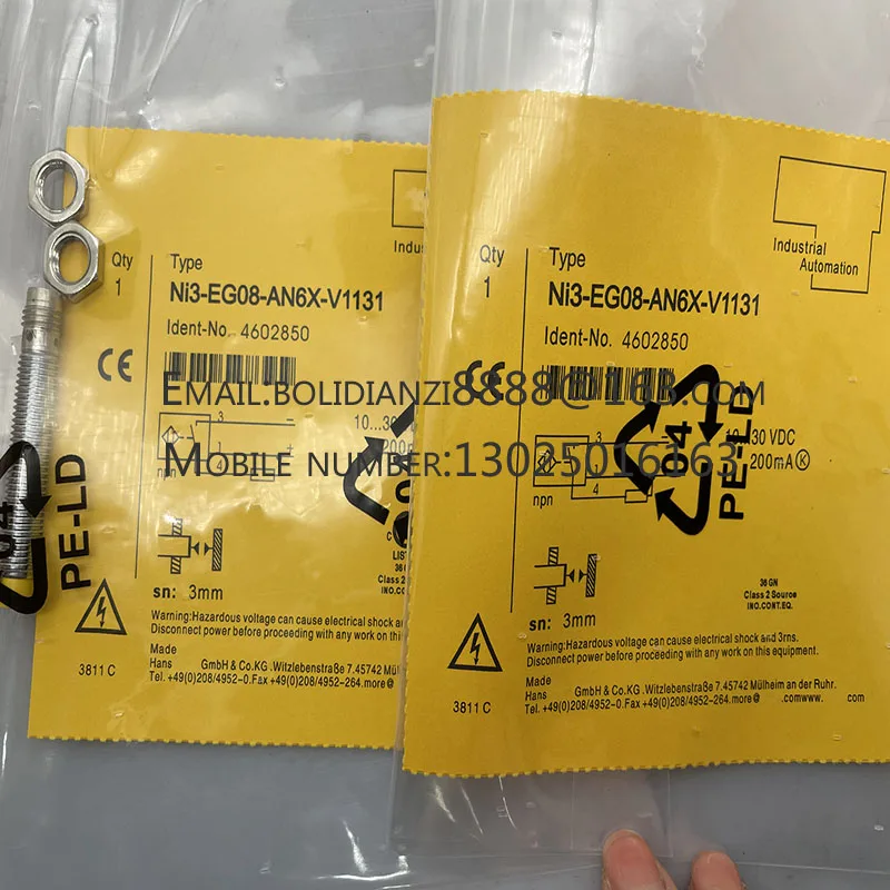 

The brand-new original sensor NI3-EG08-AN6X-V1131 AP6X BI2U-EG08-AP6X-H1141 NI3-EG08-AP6X-H1141 warranty for one year in stock