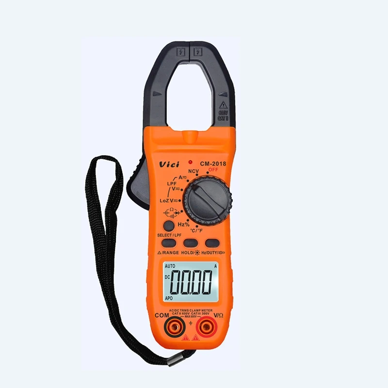 Vici Digital AC DC Clamp Meter LoZ LPF Voltmeter 800A Current Multimeter Ammeter 60mF Capacitance  Resistance Frequency Tester