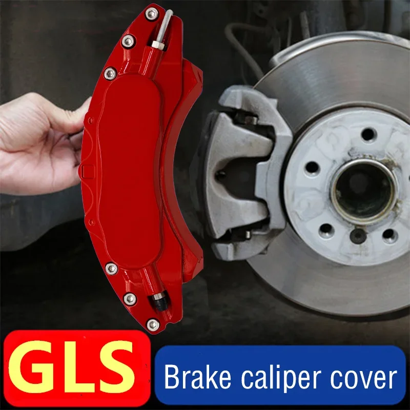 Car Brake Caliper Cover Aluminum For Mercedes Benz GLS GLS166 4.0T 500 550 4MATIC 2016 2017 2018