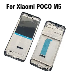 For Xiaomi Poco M5 Middle Frame LCD Front Frame Housing Bezel Plate Replacement