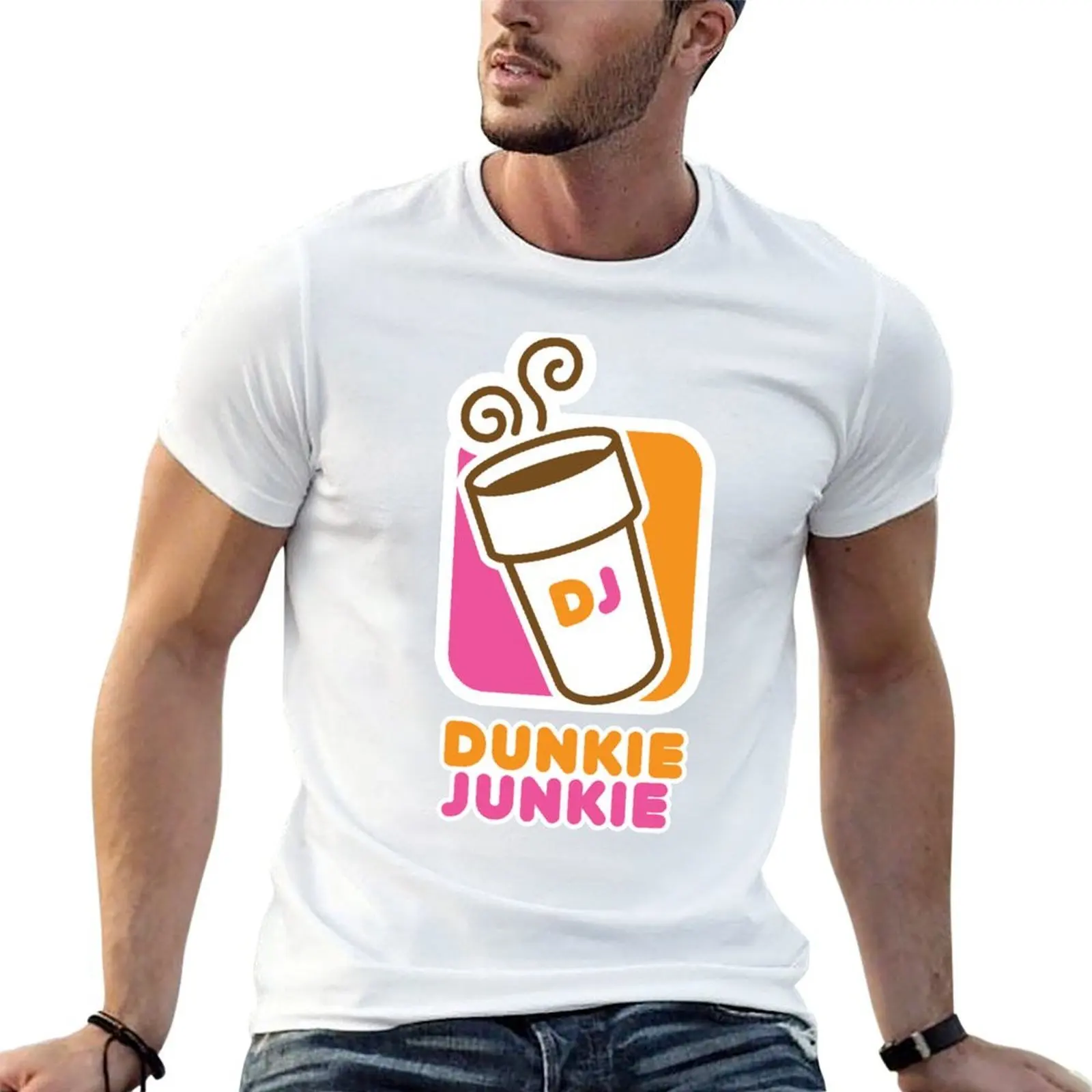Dunkie Junkie T-Shirt gifts for boyfriend cute clothes plain white t shirts men