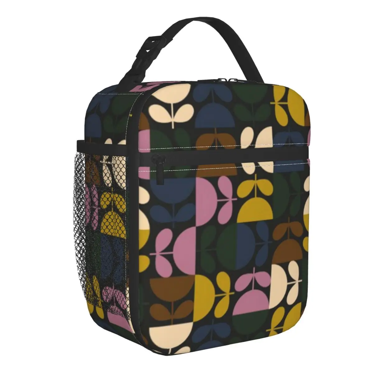 Orla Kiely Multi Stem Insulated Lunch Bag Portable Abstract Scandinavian Floral Thermal Cooler Lunch Tote Office Picnic Travel