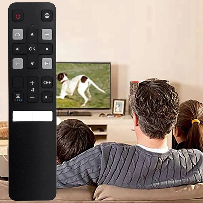เปลี่ยน RC802V FNR1การควบคุมระยะไกลสำหรับ TCL Android 4K UHD สมาร์ททีวี65P8S 65P8 55P8S 55P8 49P30FS 55EP680 49S6800สีดำ