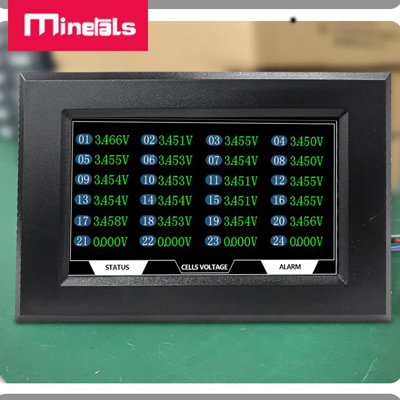 Jikong LCD JK 8s-24s Voltage display 9s 10s 12s 13s 14s 15s 17s 18s 20s 21s 24V 36V 48V Lithium battery Voltage display screen