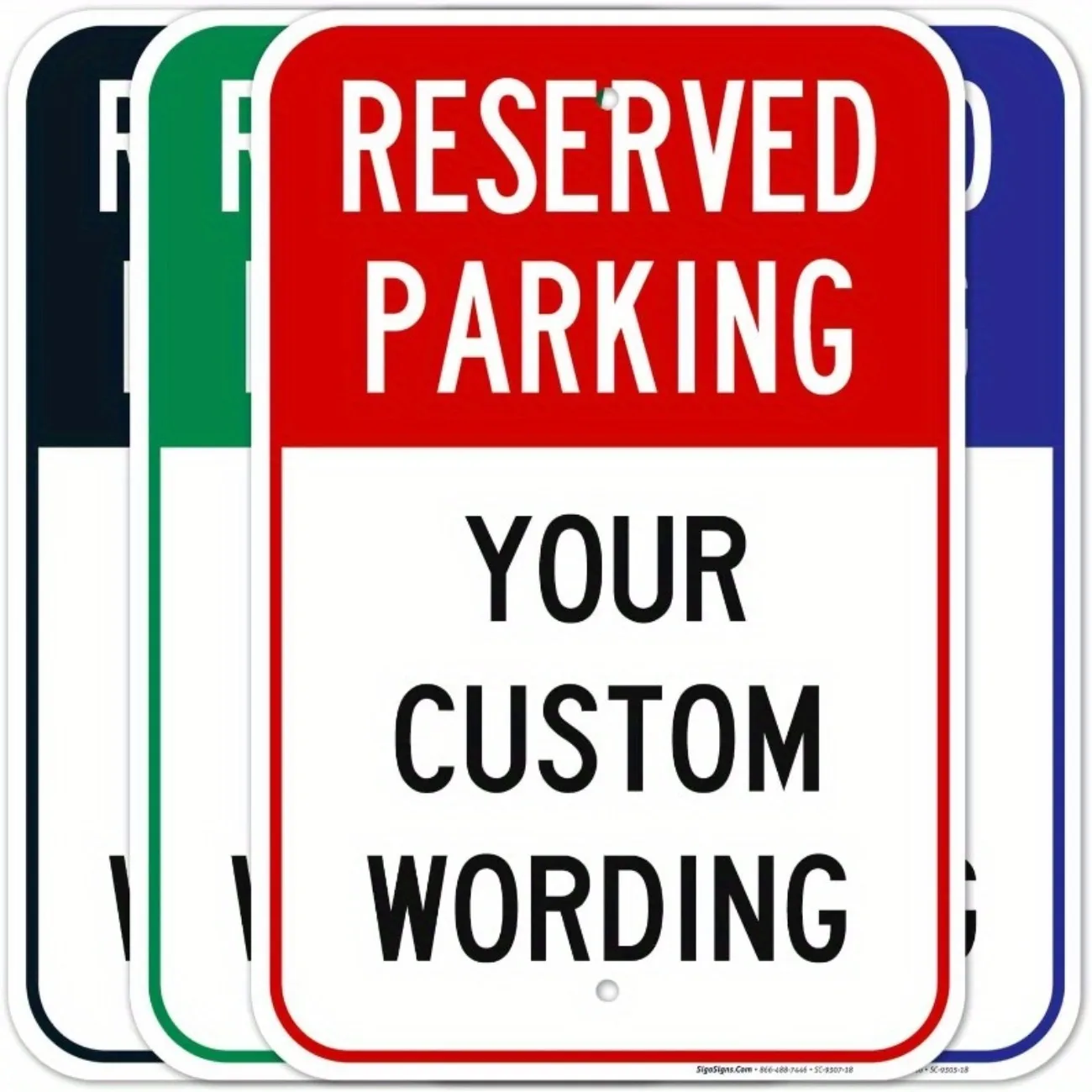 Custom Reserved Parking Sign - Rust-Free .Aluminum, Fade-Resistant Finish, Durable Outdoor Use.