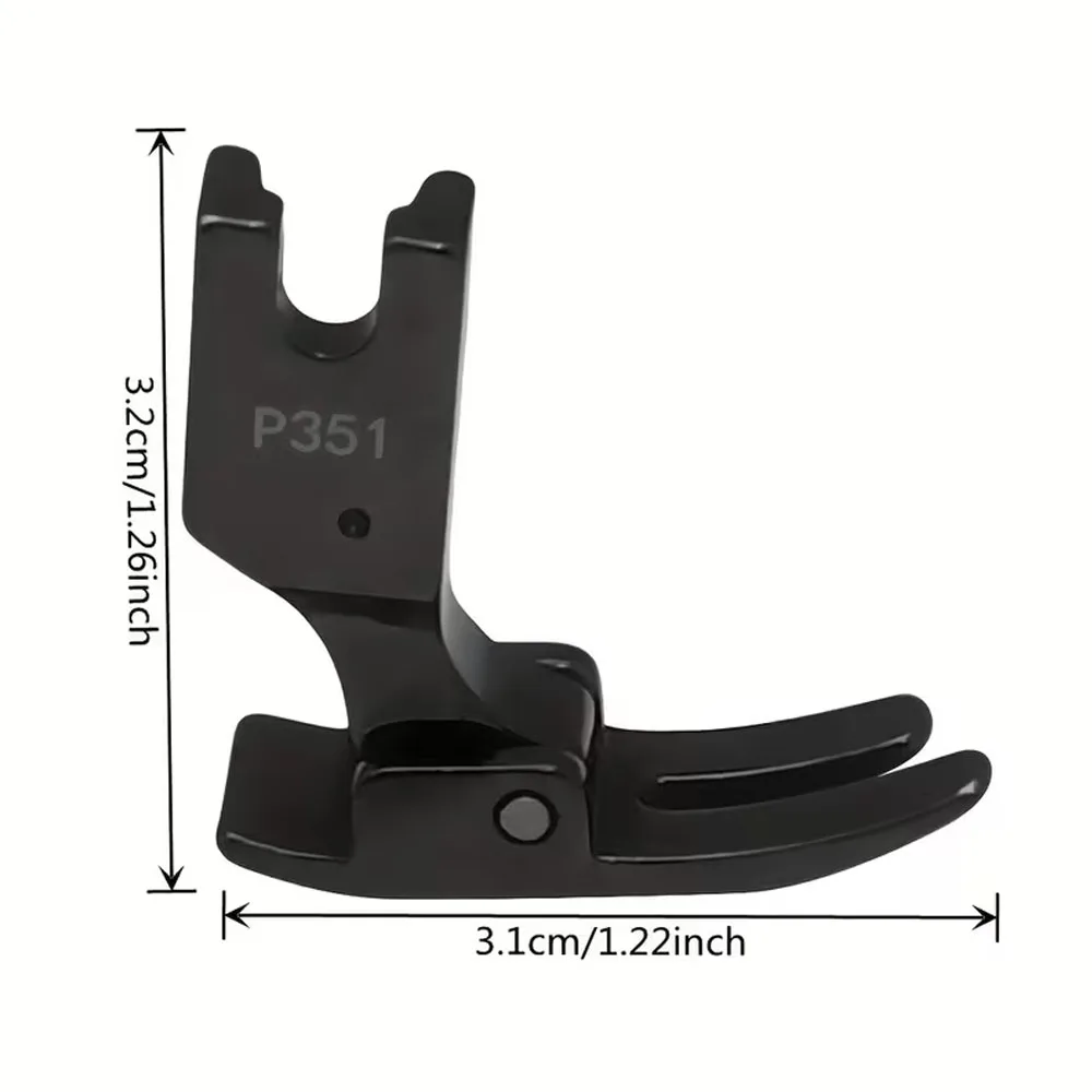 P351 All Steel Presser Foot Black Anti-Static Voltage Presser Feet For Brother Singer Juki Industrial Sewing Machine Accessories - view 2