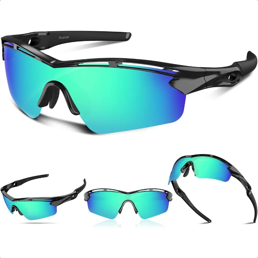 

Sports Sunglasses Polarized Cycling Sunglasses Running Driving Fishing Hiking for Men Women UV400 TAC TR90