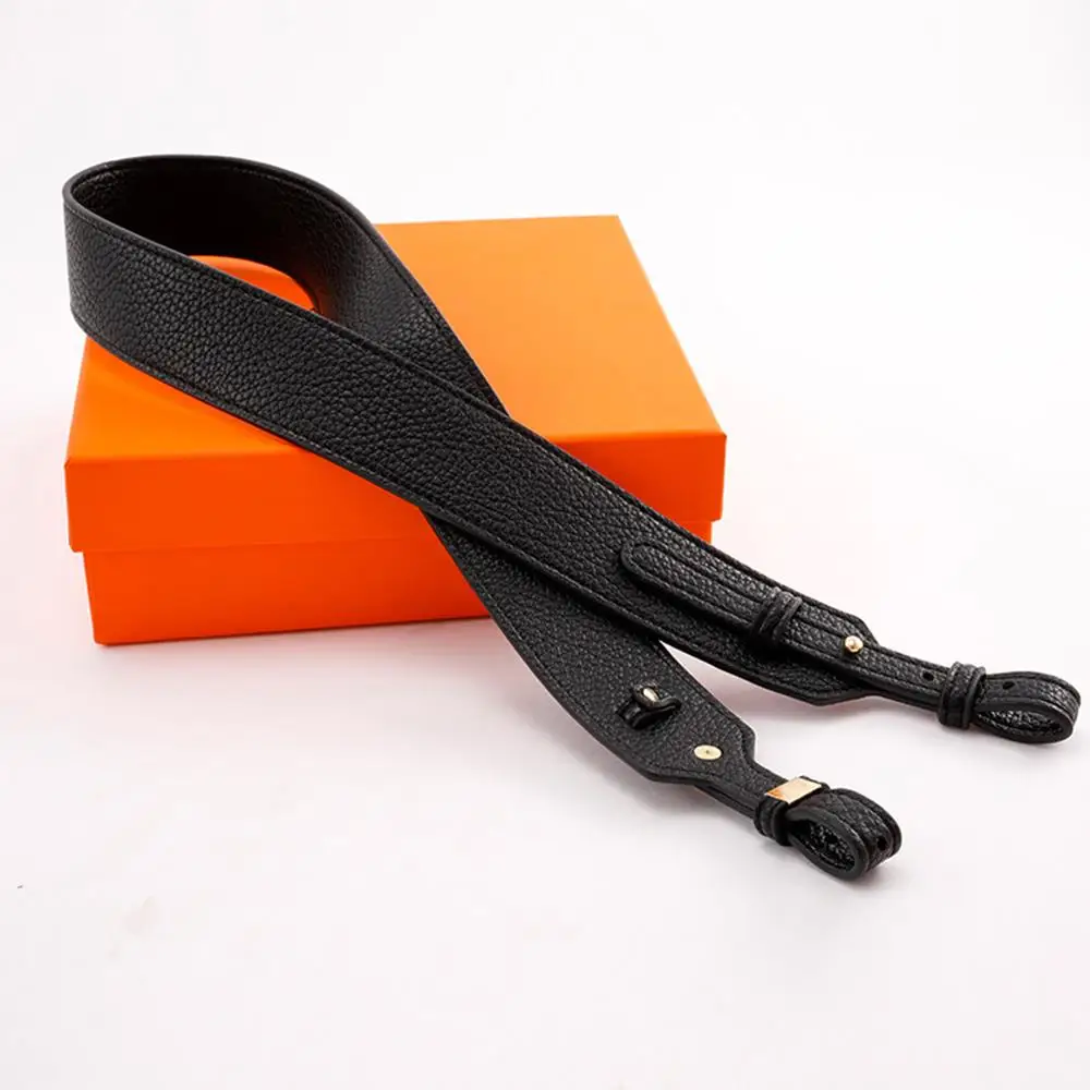 Litchi Pattern Leather Bags Strap Adjustable Replacement Crossbody Handle Strap For Handbag Women DIY Fashion Bag Accessories