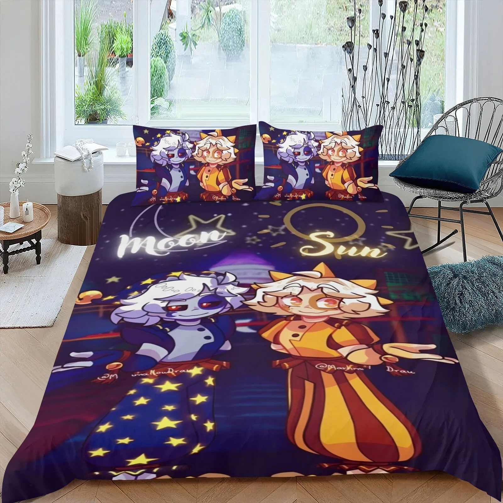 Sundrop Moondrop пододеяльник наволочка комплект постельного белья для взрослых мальчиков и девочек украшение для спальни детский подарок одинарный двойной размер