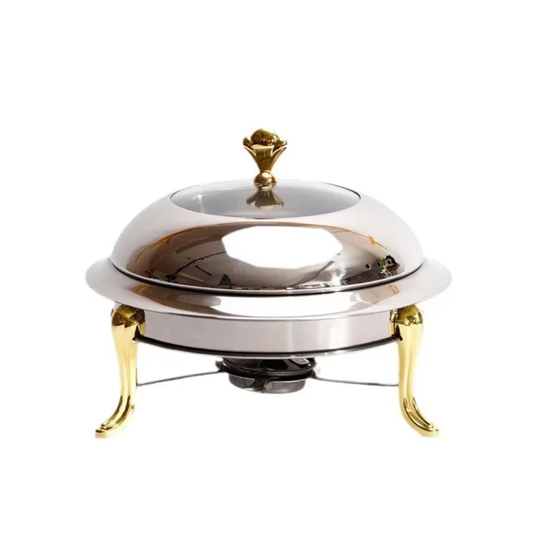 

Luxury small stainless steel hot pot with steel cover modern design induction bottom for gas stove for cooking soup at home