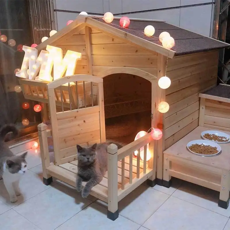 قفص كلب خارجي، مأوى من الرياح والمطر، عالمي في جميع المواسم #5