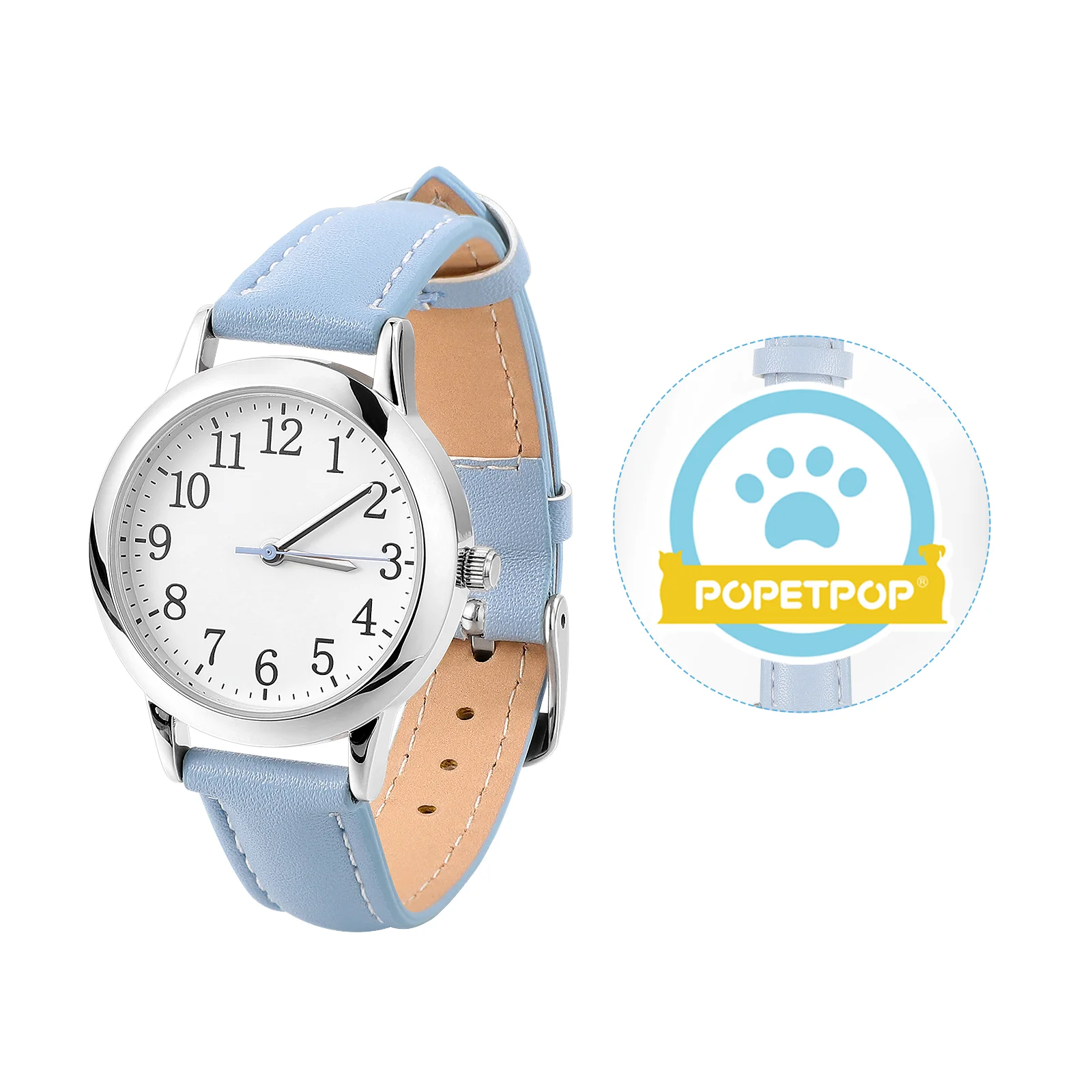 Reloj de mujer de cuarzo para pulsera resistente al agua Relojes digitales Reloj de pulsera Correa de moda Casual